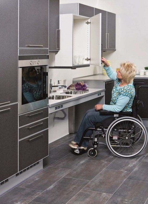 accessible kitchen cabinets for wheelchair users